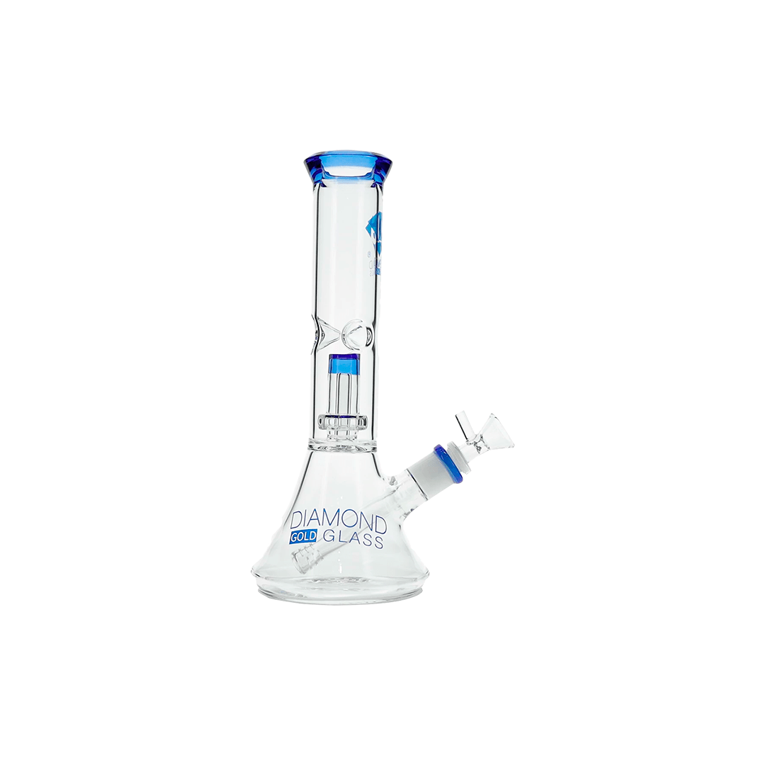 Bong Diamond Glass Clear Mansion 11"