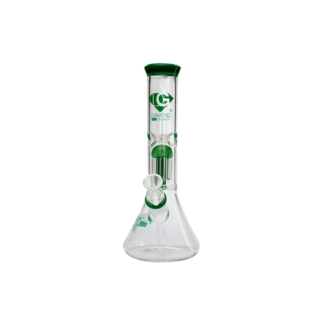 Bong Diamond Glass Clear Mansion 11"