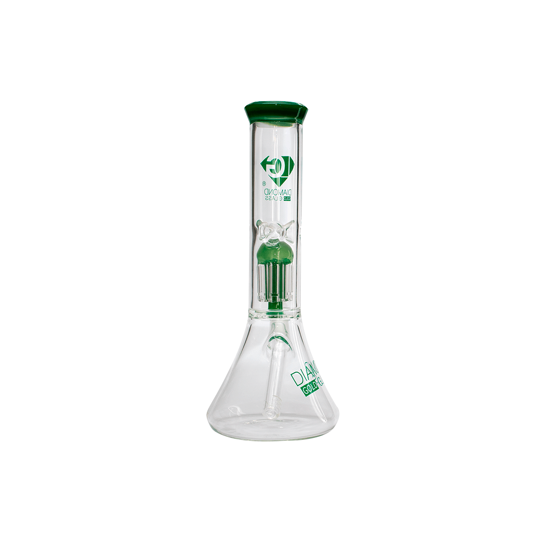Bong Diamond Glass Clear Mansion 11"