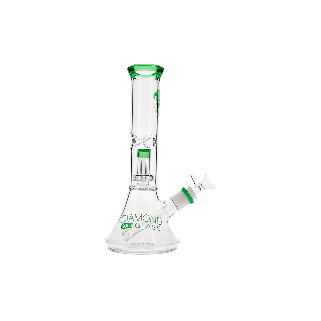 Bong Diamond Glass Clear Mansion 11"