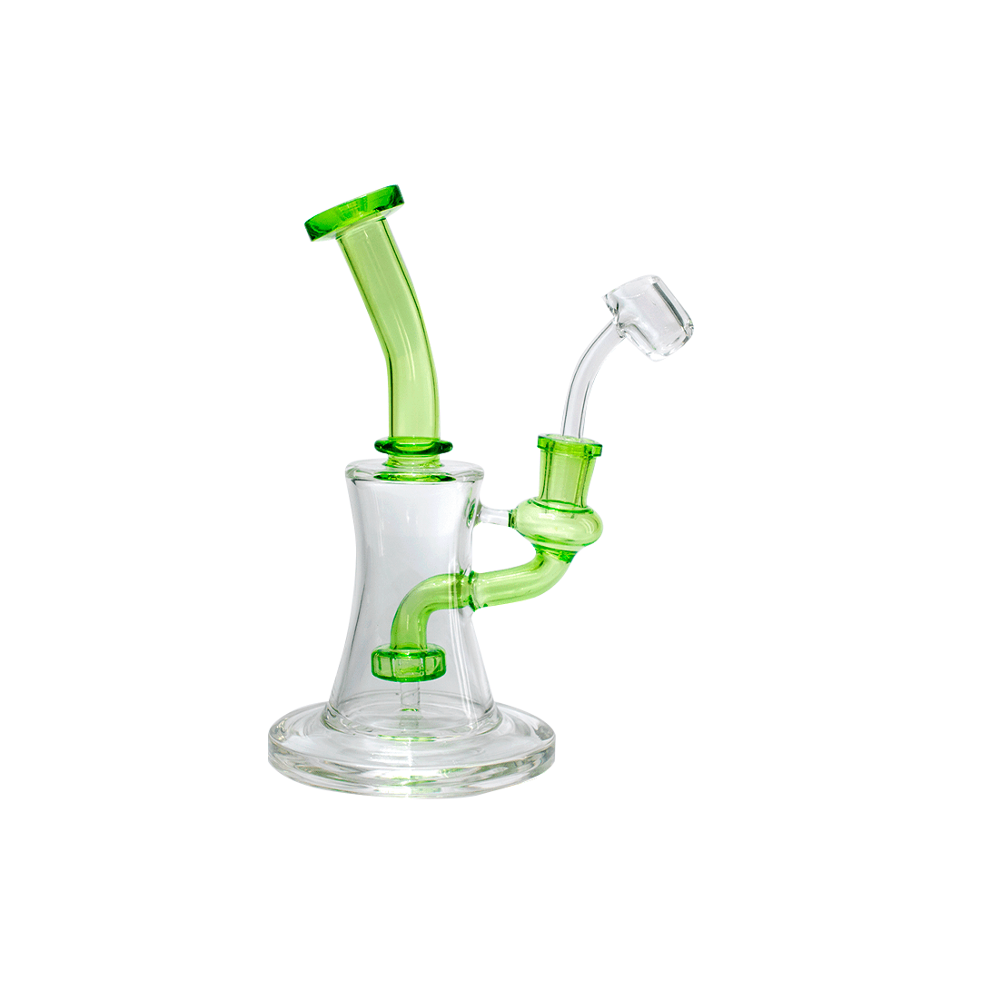 Bong Oil Can Disc Perc Rig 8"